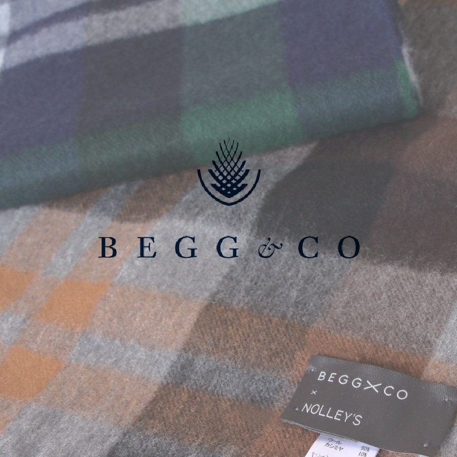 BEGG & CO - BEGG & CO ベグ アンド コー ストール - 赤x緑x白