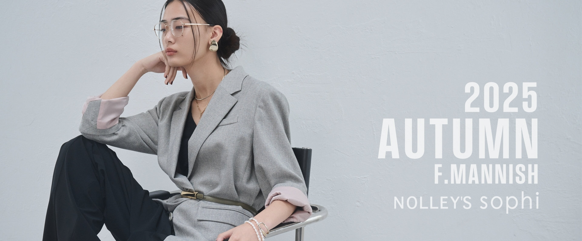 新品タグ付　NOLLEY'S フラッグリボンツイードジャケット　24SS NOLLEY'S（ノーリーズ）の「BISHU JAPAN ミックスツイードノー