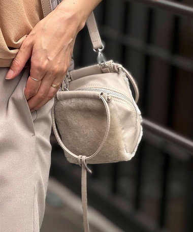 【MARCO MASI/ マルコマージ】ミニキューブムートンバッグ