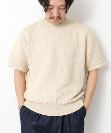 【WEB限定】【BATONER/バトナー】OX SUMMER KNIT CREW NECK S/S 25SS