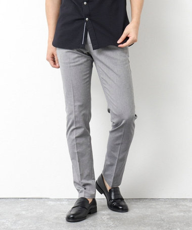 ［WEB限定 SPECIAL PRICE！］《ビジカジ対応》綿麻COOLMAX スリムフィットパンツ 25SS