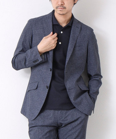 《ビジカジ/セットアップ対応》接触冷感4WAYストレッチジャケット 25SS