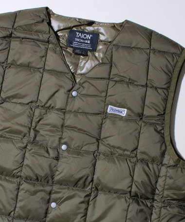 【FREDYMAC別注】TAION Vネック ベーシックインナーダウンベスト