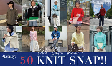 【NOLLEY'S】We Love Knit ！50  KNIT SNAP！!