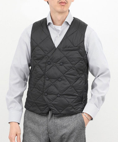 《ビジカジ対応》【TAION/タイオン】W-BREASTED SNAP BUTTON DOWN GILET 25AW