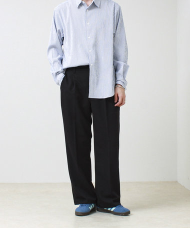 【美シルエット】ミディアムストレート フレアパンツ