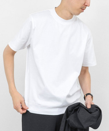 《ビジカジ対応》シルケットスムース クルーネックドレスTシャツ 26SS