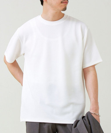 【WEB限定 GW SPECIAL PRICE】【立体感素材】フクレジャガード 半袖Tシャツ