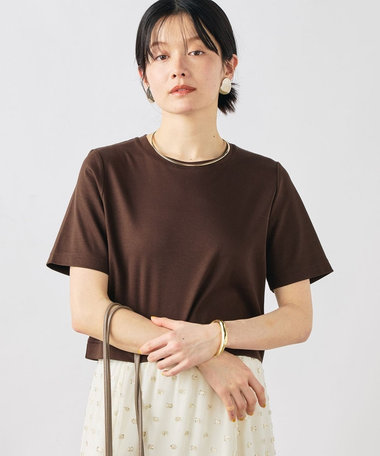 《撥水/汗染み軽減》ショート丈Tシャツ