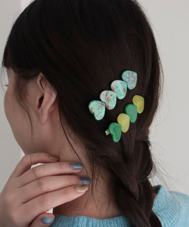 ハートならびクリップ