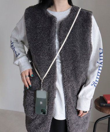 合皮スマホショルダーストラップ