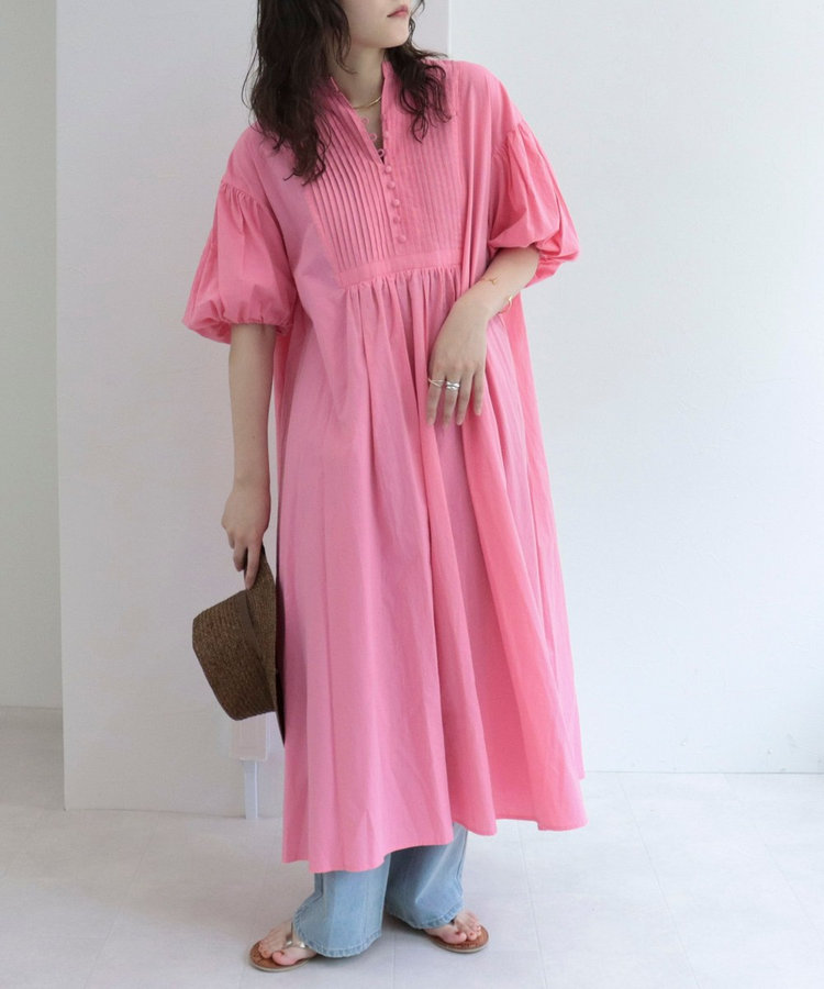 5分袖ボリュームワンピース（2-0315-3-27-004）｜fredy emue(フレディ