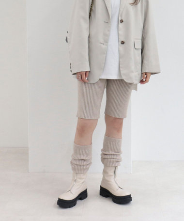 リブニットスパッツ