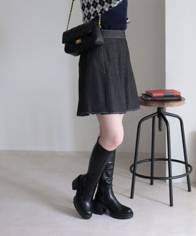 ラグヒールストレッチロングブーツ