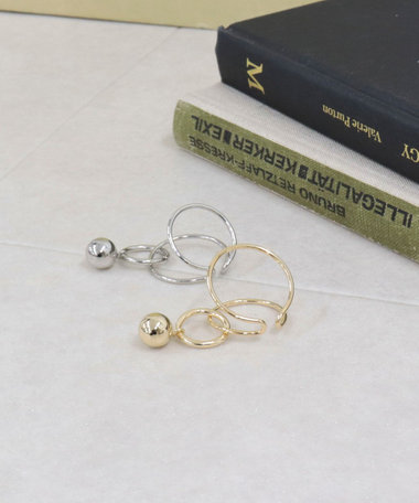 リングボールイヤカフ