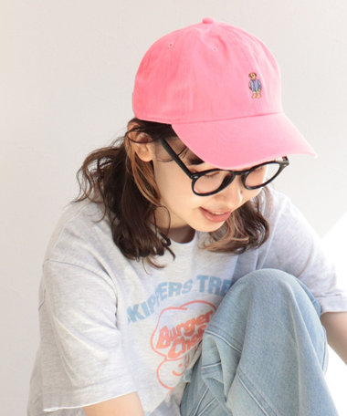 [新色追加]ストライプシャツべアキャップ