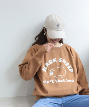 [新色追加]ストライプシャツべアキャップ