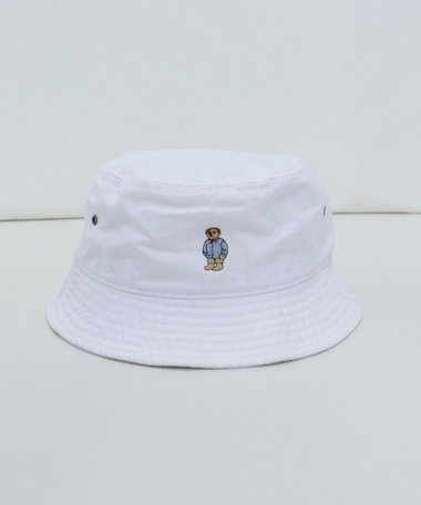 ストライプシャツベア バケットハット【ユニセックス】