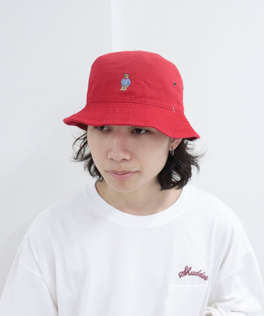 ストライプシャツベア バケットハット【ユニセックス】