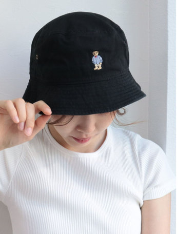 ストライプシャツベア バケットハット【ユニセックス】