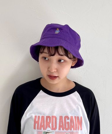 ストライプシャツベア バケットハット【ユニセックス】