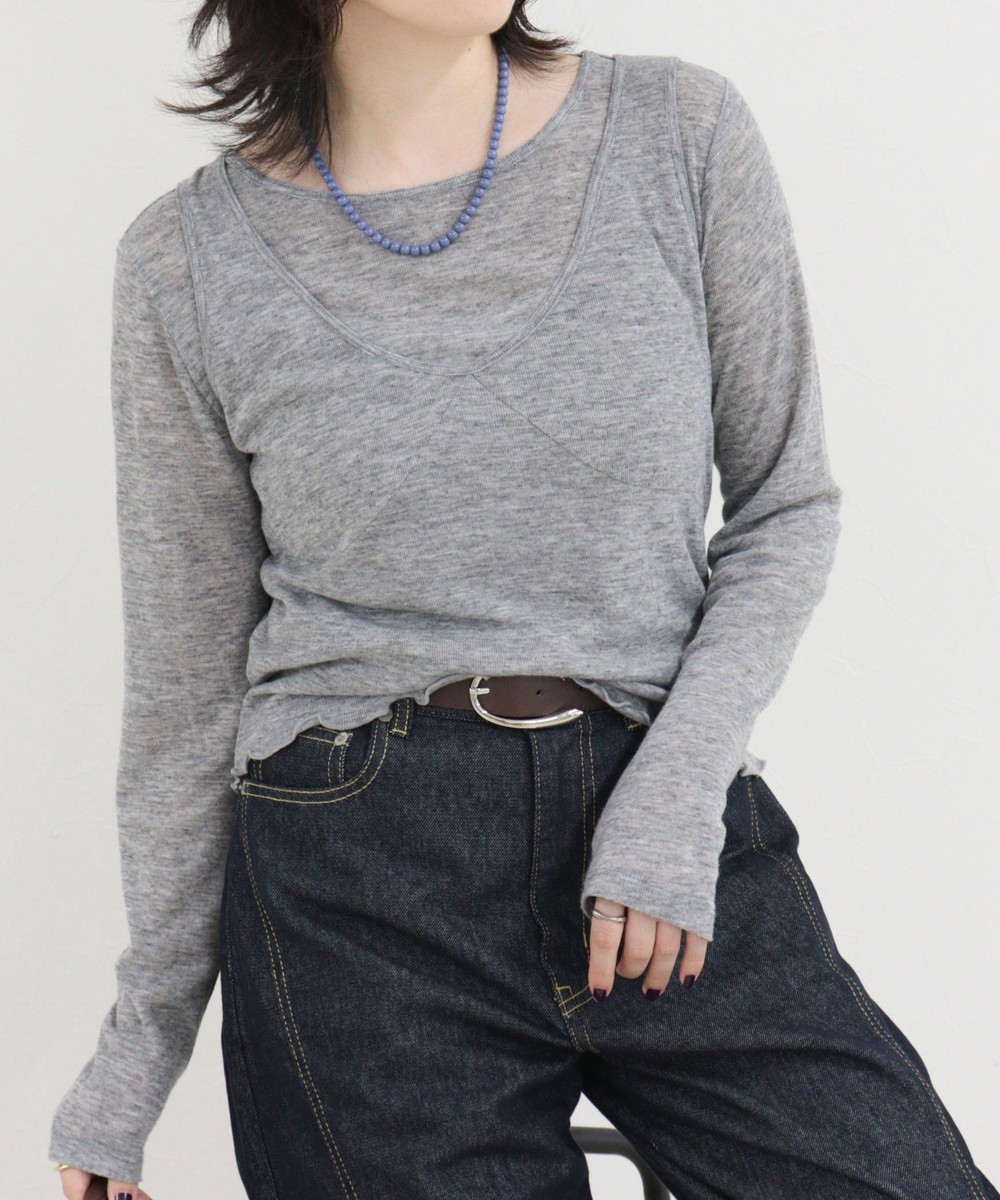 レイヤードタンクセットロンTシャツ