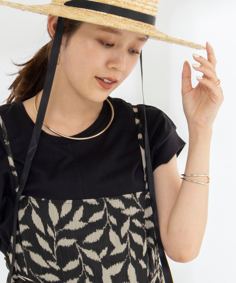 《ノーリーズオリジナル美容Tシャツ》シルクアミノ酸加工オーバーノースリーブ