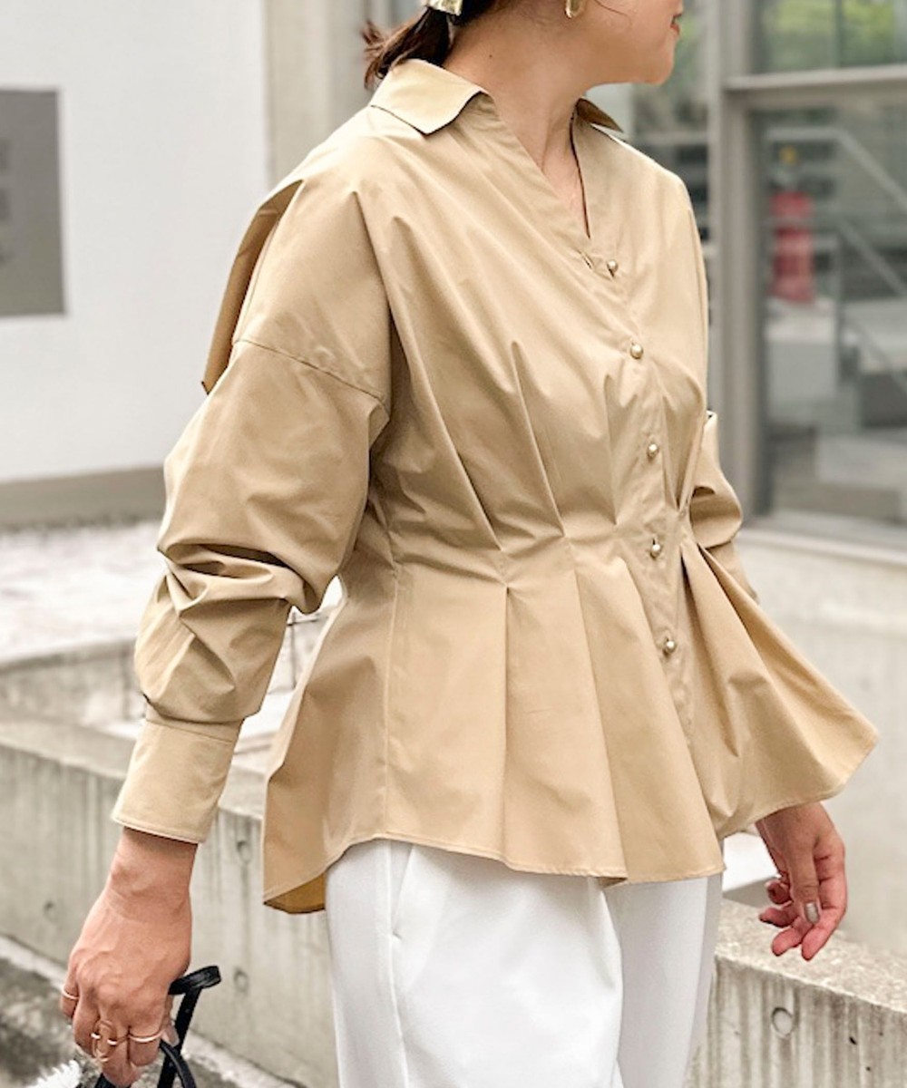 【WEB＆一部店舗限定カラー】ストレッチタフタスキッパータックシャツ