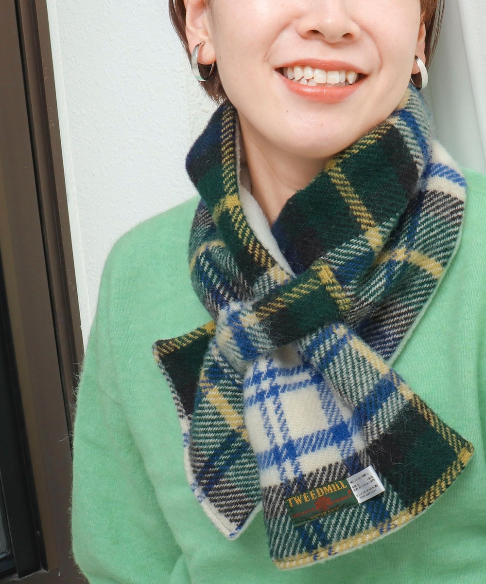 【TWEEDMILL】別注ウール×フリース差し込みマフラー