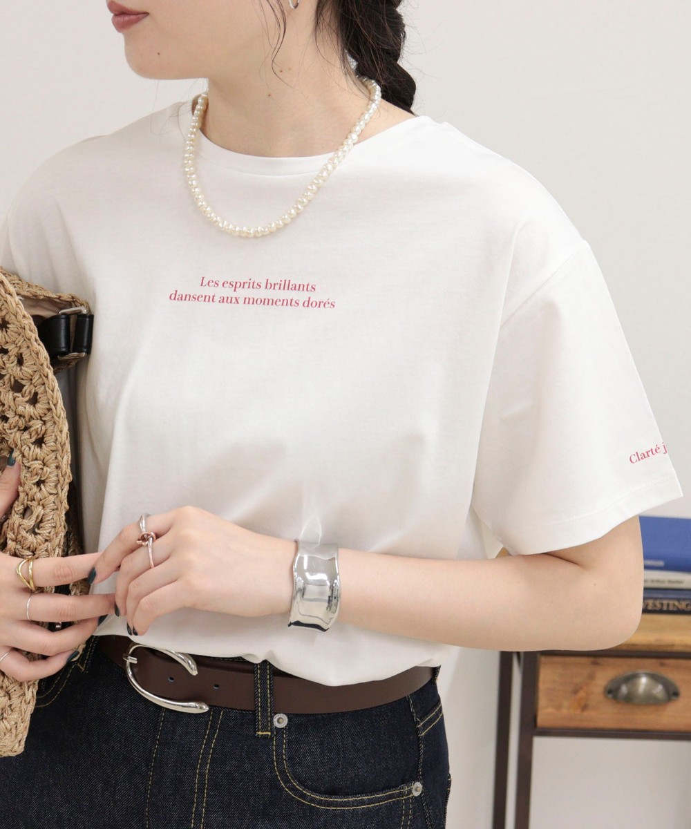 シルケットラウンドヘムTシャツ