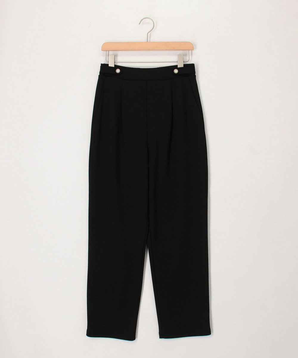 《セットアップ対応》カットジョーゼットテーパードパンツ