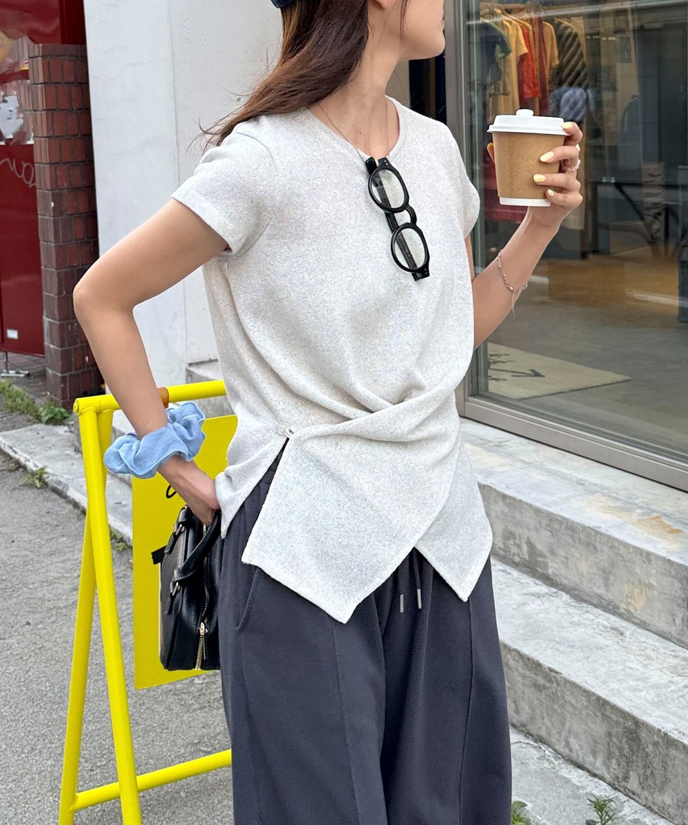 ニットソーカシュクールプルオーバー