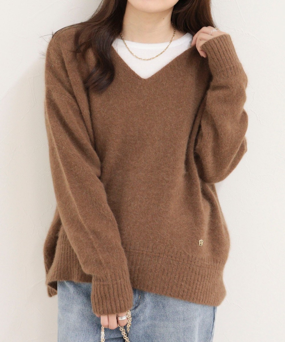 FOX MIX Vネックニットプルオーバー