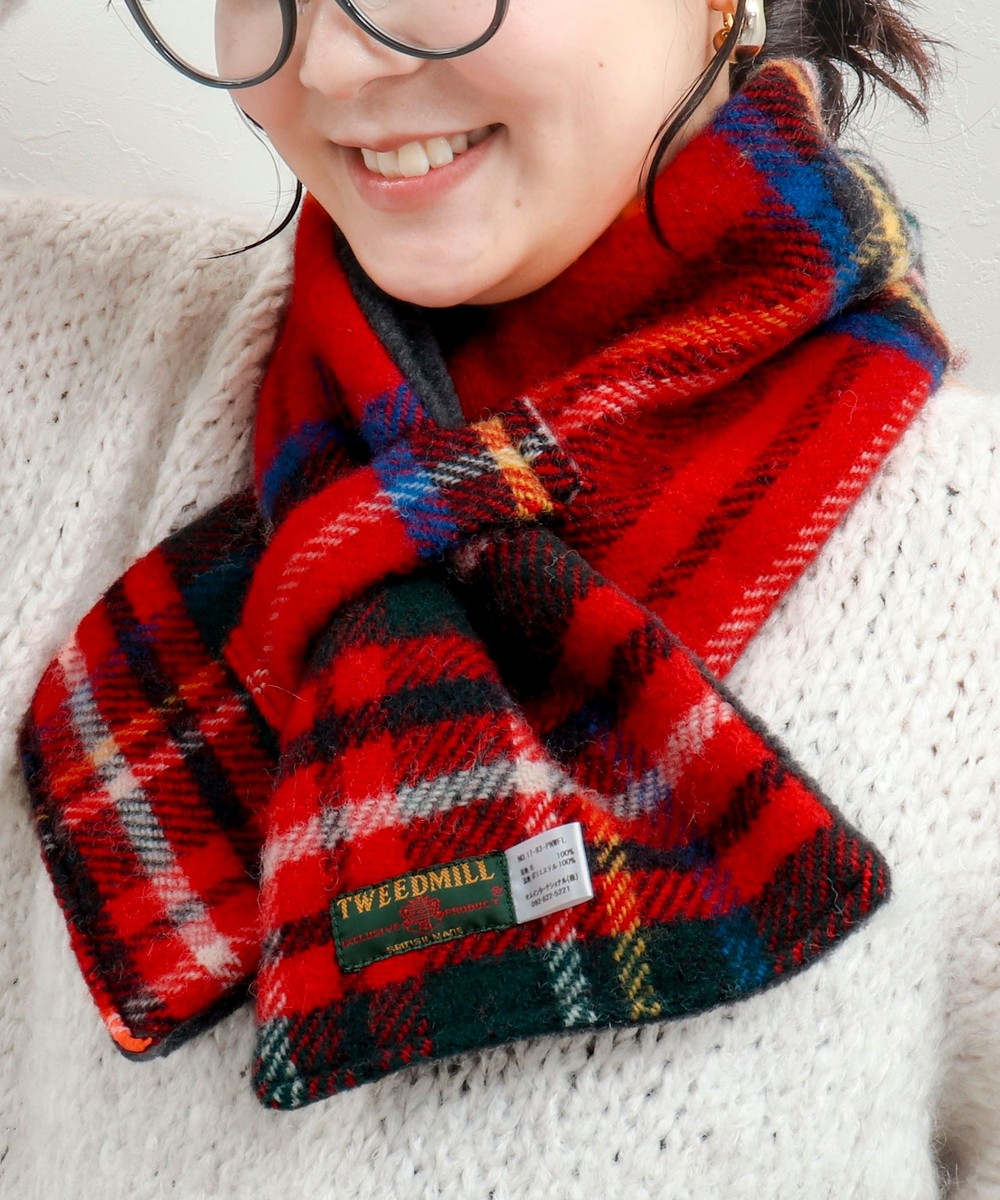 【TWEEDMILL】別注ウール×フリース差し込みマフラー