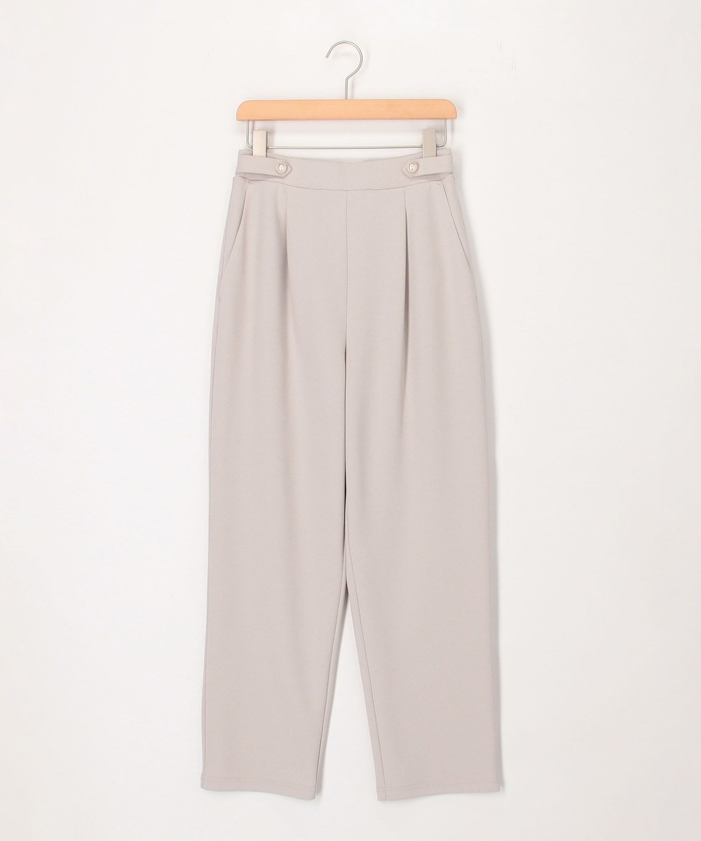 《セットアップ対応》カットジョーゼットテーパードパンツ