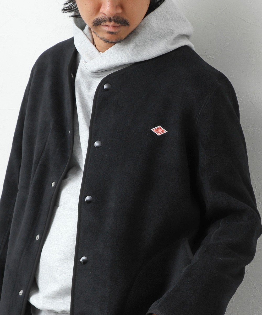 【DANTON/ダントン】FLEECE COLLARLESS JACKET（JD-8939）26AW