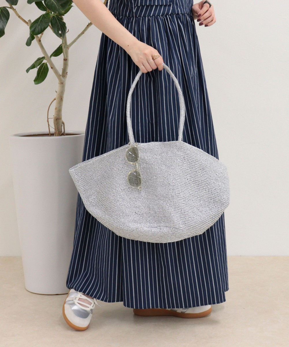 【BAGMATI/バグマティ】ラメコードフレアトートバッグ
