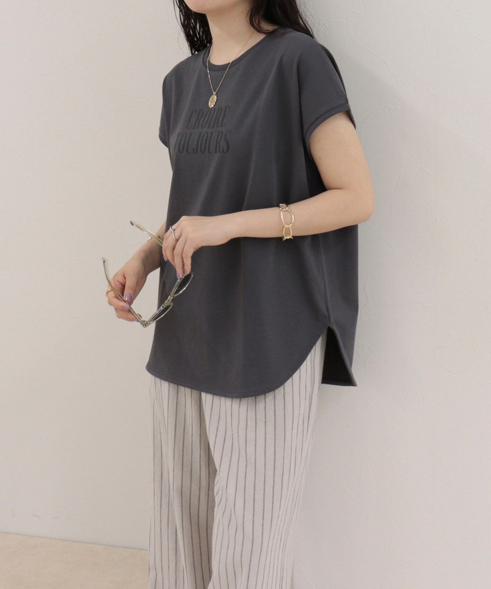 【UVカット/接触冷感】フレンチロゴＴシャツ