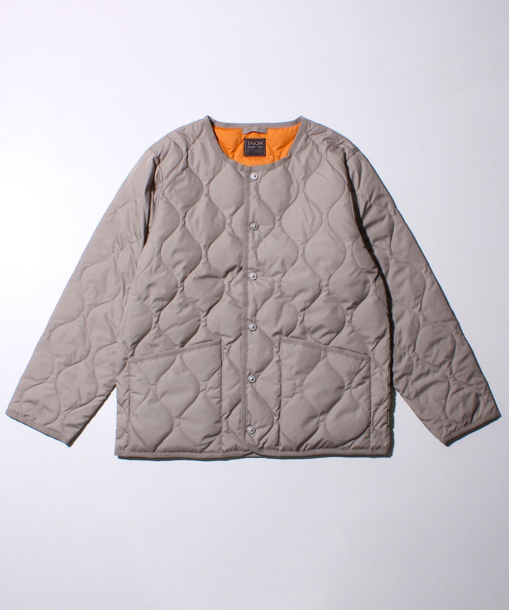 【WEB限定】【TAION/タイオン】別注 ミリタリー クルーネック ライナージャケット