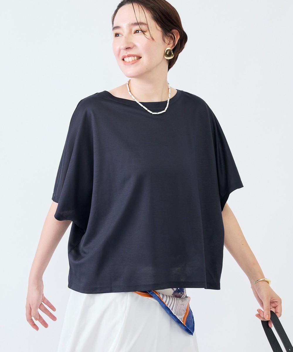 《接触冷感》ウォッシャブルハリジェンヌケーププルオーバー