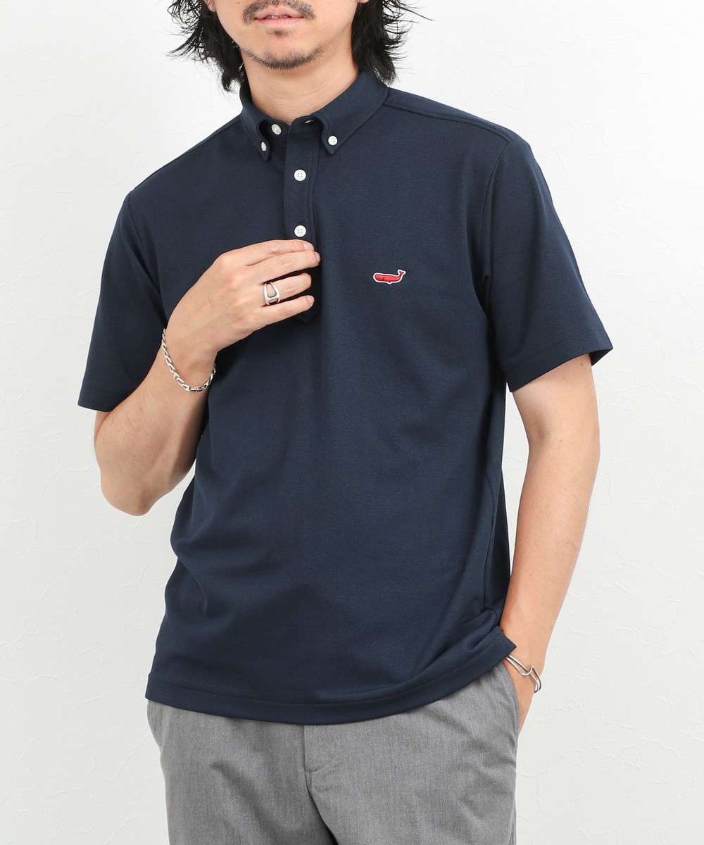 《ビジカジ対応》クジラ Polo ボタンダウンポロシャツ 26SS