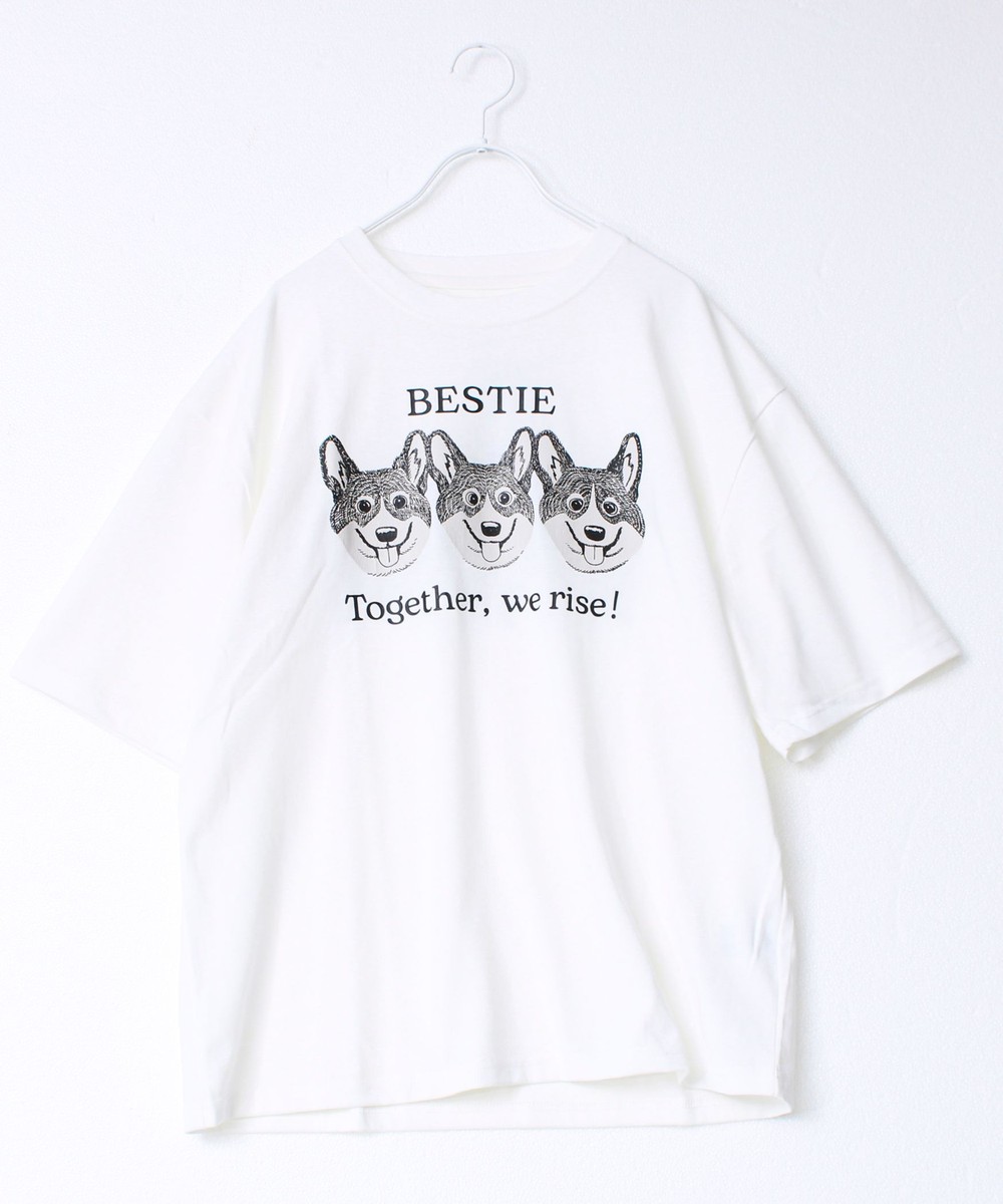 【FREDYMAC/フレディマック】度詰め天竺CAT&DOG前後TEE