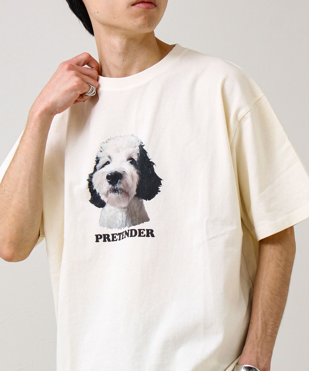 【あの名作をオマージュ】犬猫実写風プリントTシャツ