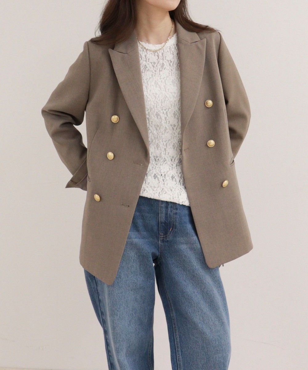 【定番人気をアップデート】ダブルブレストジャケット