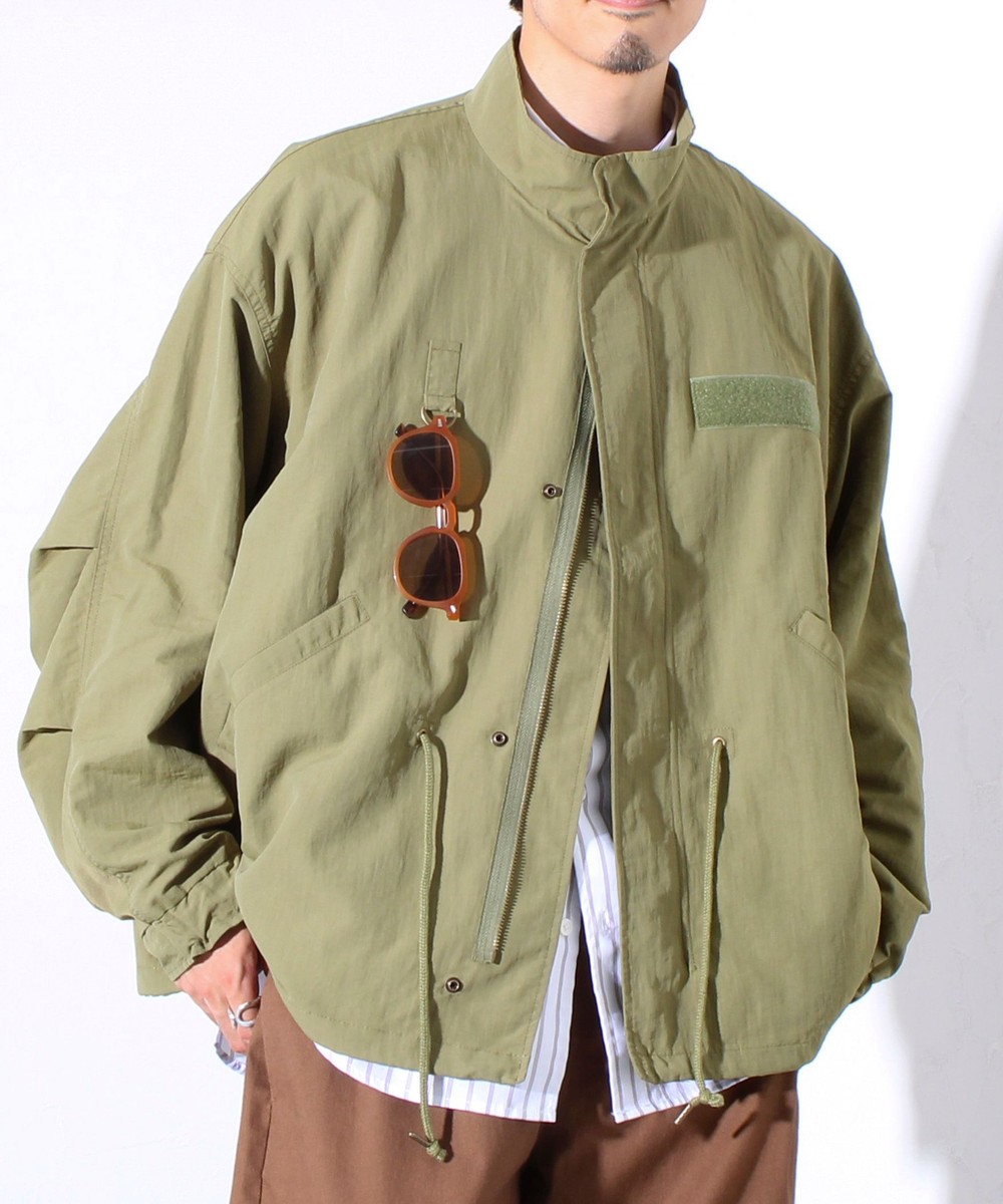 【GLOSTER/グロスター】ミリタリーテイスト ショート丈モッズブルゾン 裏メッシュ
