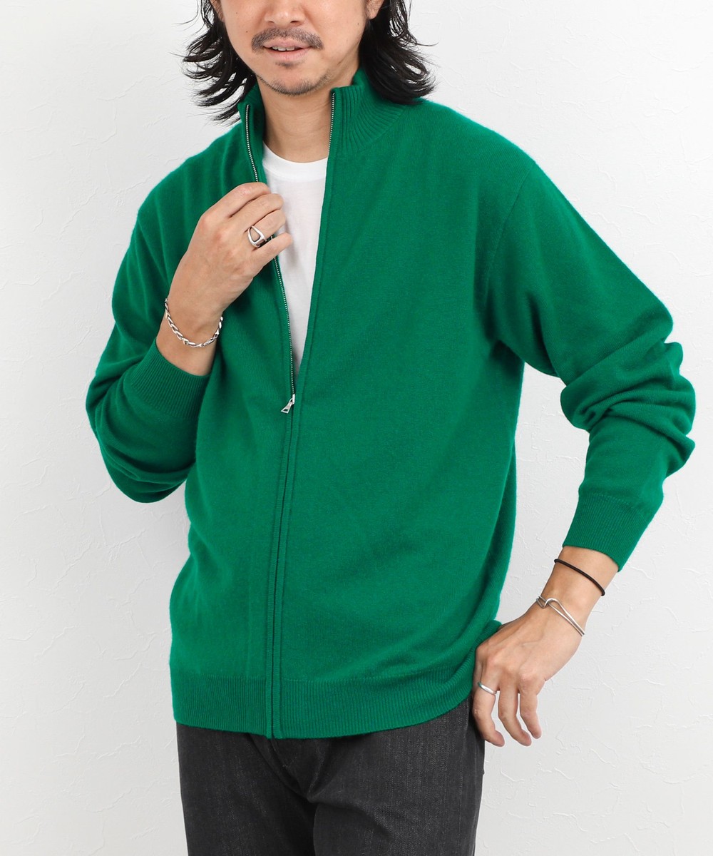 ウールカシミヤ スタンドジップニット 26AW