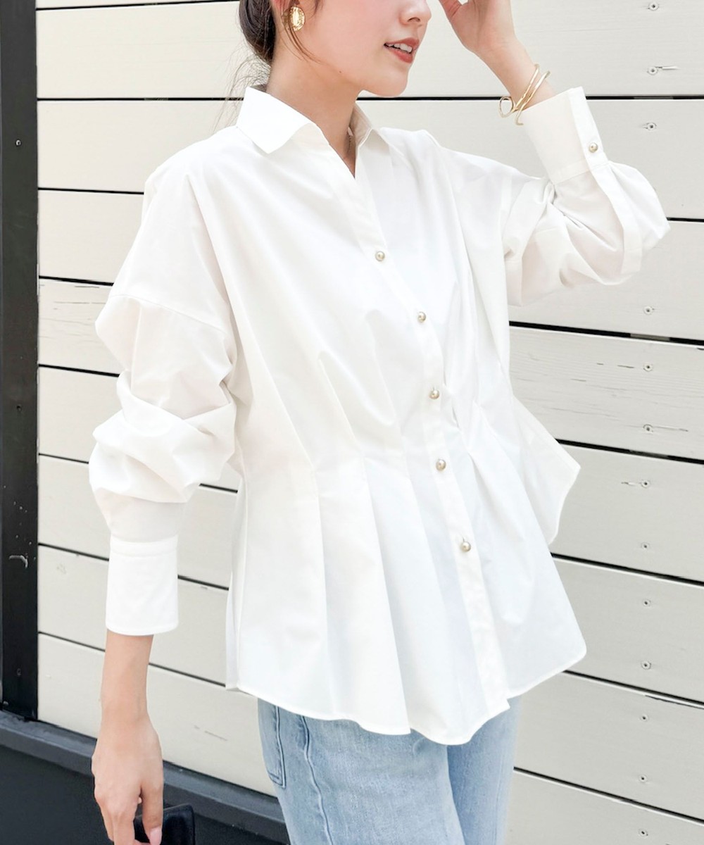 【WEB＆一部店舗限定カラー】ストレッチタフタスキッパータックシャツ