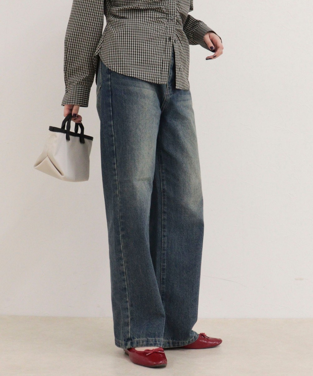 Dual Hem Lace Denim