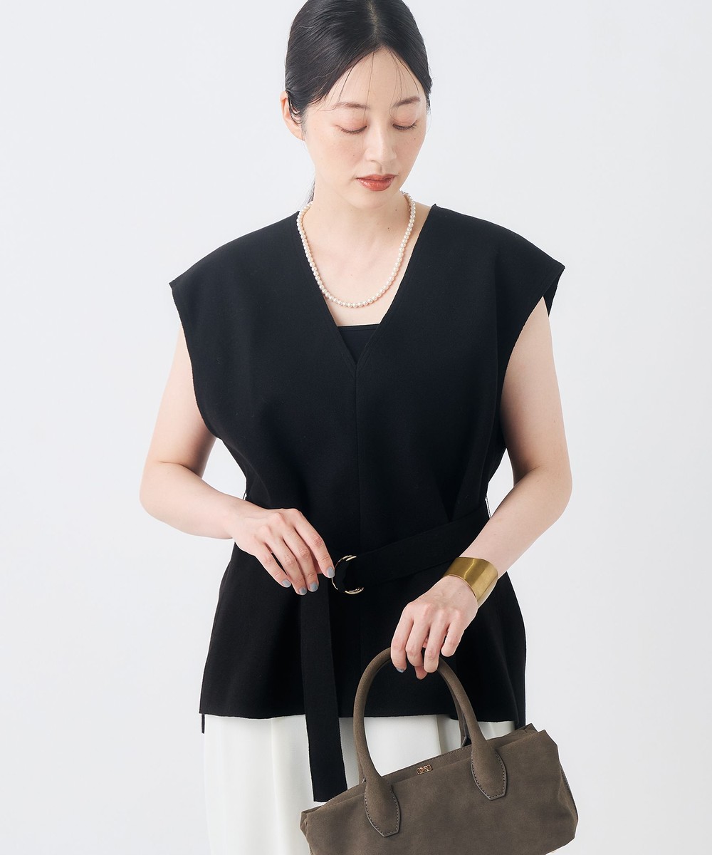 《セットアップ対応/吸湿発熱》ウォッシャブルWジャージベスト