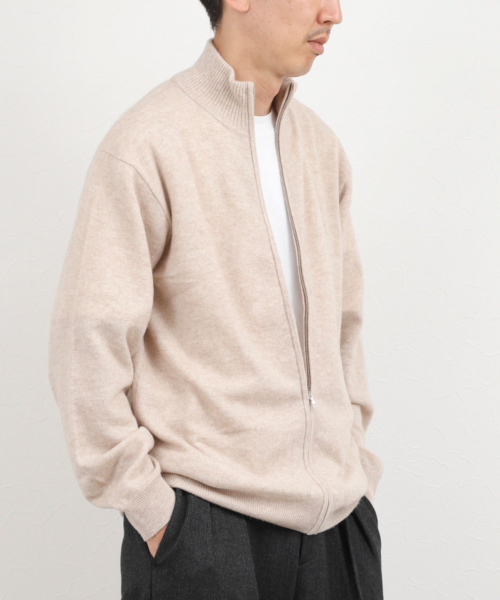 ウールカシミヤ スタンドジップニット 26AW
